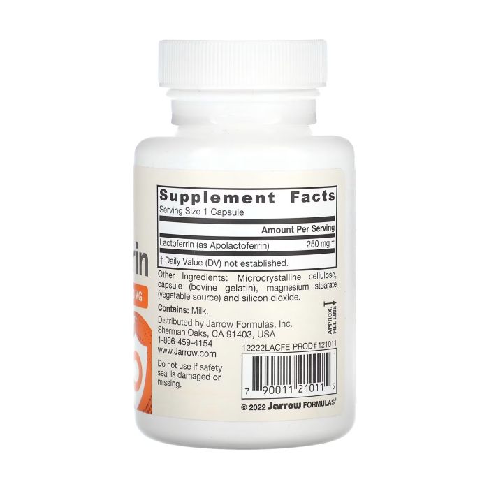 Jarrow Formulas Lactoferrin 250 mg 60 капсул - апо-лактоферин