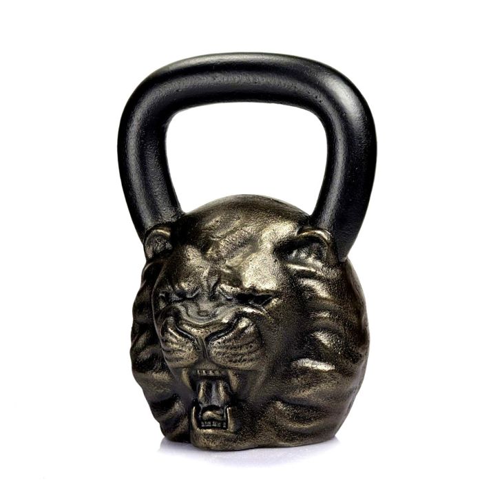 Гиря дизайнерская Lion бронзовая