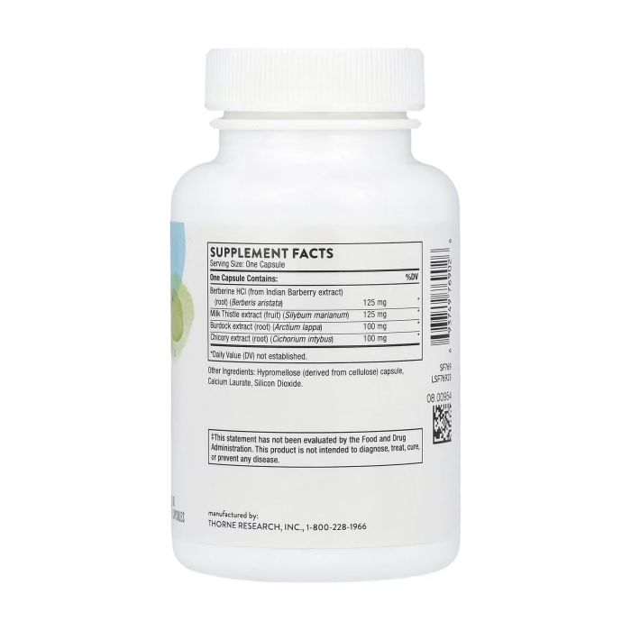 Thorne Liver Cleanse 60 капсул — рослинний комплекс з берберином і розторопшею