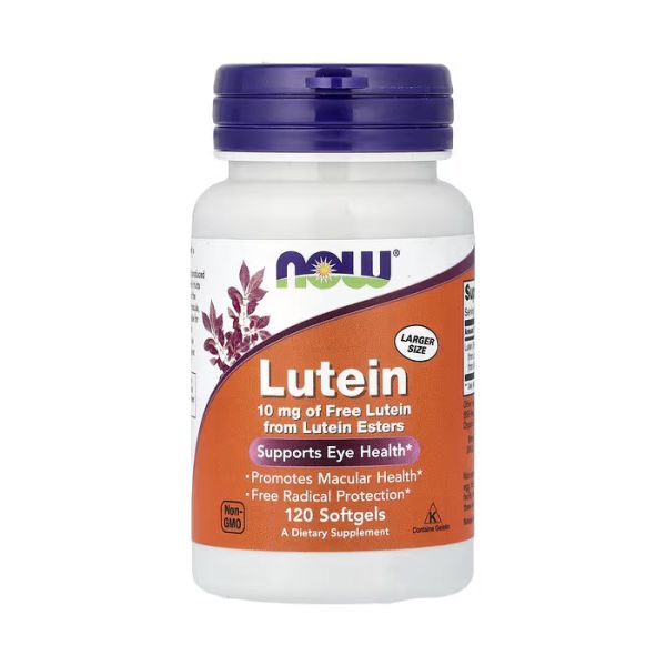 NOW Foods Lutein 10 mg 120 софтгелів - лютеїн з екстракту чорнобривців