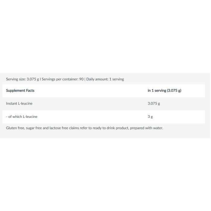 Biotech USA 100% Instant L-leucine 277 gr - L-лейцин в порошке