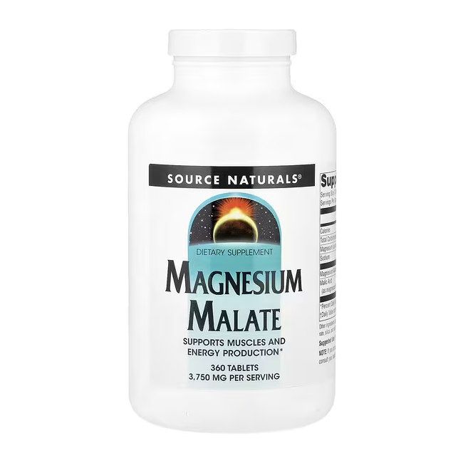 Source Naturals Magnesium Malate 1250 mg 360 таблеток - магній малат 