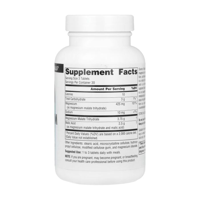 Source Naturals Magnesium Malate 1250 mg 90 таблеток - магний малат