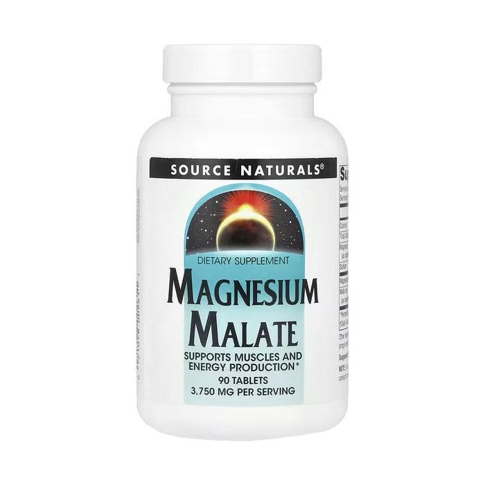 Source Naturals Magnesium Malate 1250 mg 90 таблеток - магний малат
