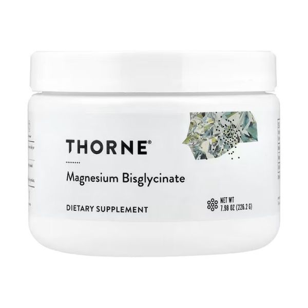 Thorne Magnesium Bisglycinate порошок 226,2 г (60 порцій) — 200 мг магнію в мірній ложці
