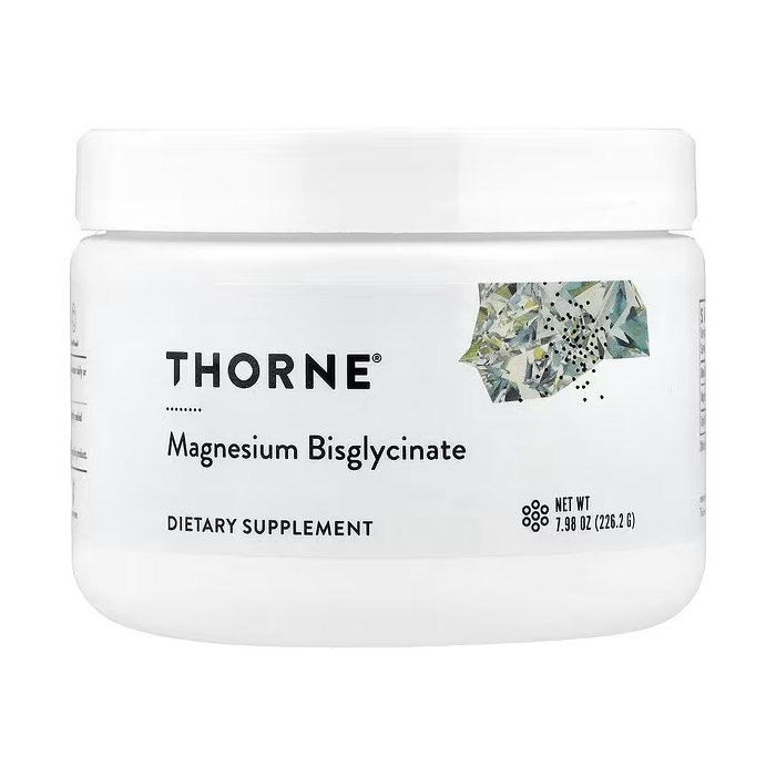 Thorne Magnesium Bisglycinate порошок 226,2 г (60 порцій) — 200 мг магнію в мірній ложці
