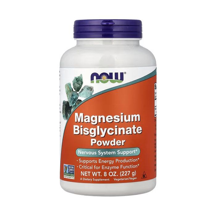 NOW Foods Magnesium Bisglycinate Powder 227 g - магній бісгліцинат в порошку