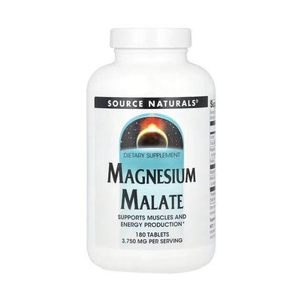 Source Naturals Magnesium Malate 1250 mg 180 таблеток - магній малат