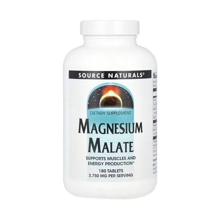Source Naturals Magnesium Malate 1250 mg 180 таблеток - магній малат