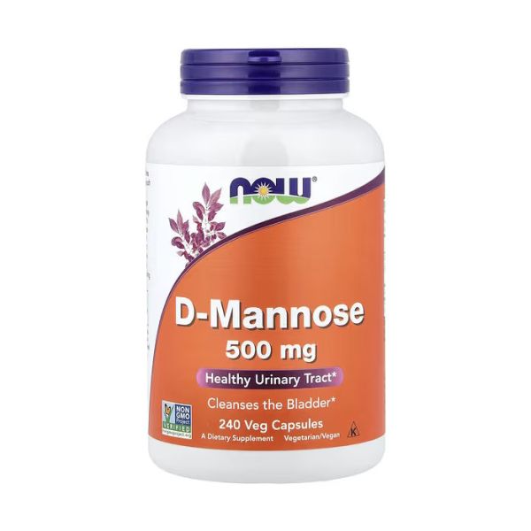 NOW Foods D-Mannose 500 mg 240 капсул - D-маноза моносахарид