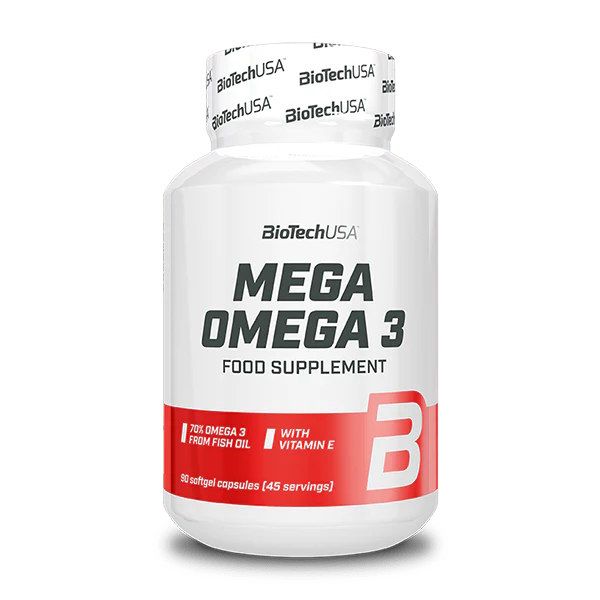 BioTech USA Mega Omega 3 90 капсул - омега-3 з риб'ячого жиру