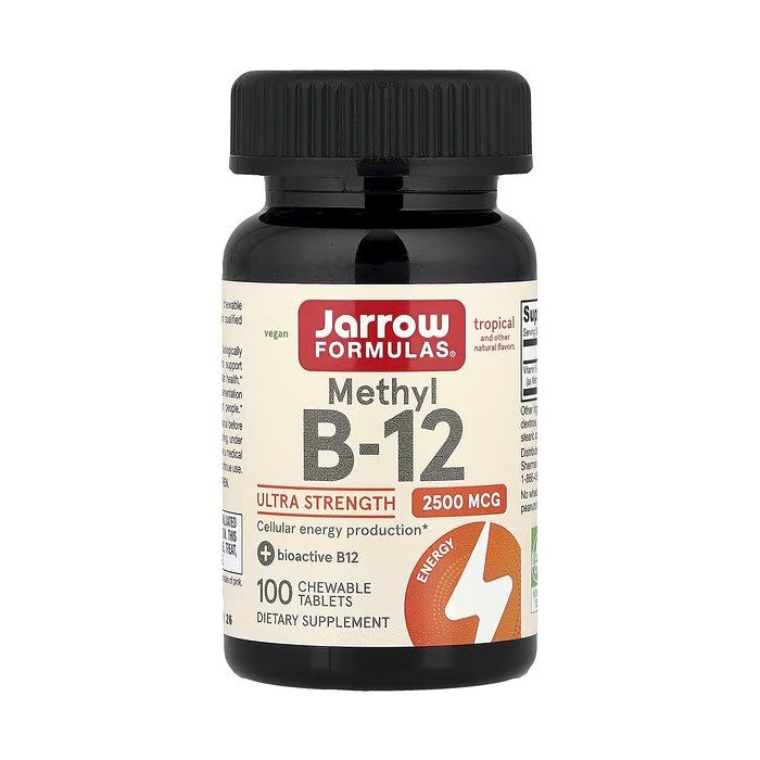 Jarrow Formulas Methyl B-12 2500 mcg 100 жувальних таблеток — метилкобаламін тропічний