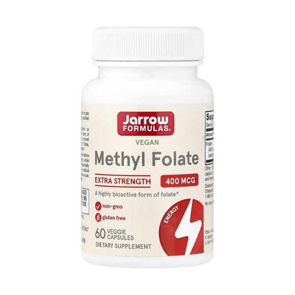 Jarrow Formulas Methyl Folate 400 mcg 60 вег. капсул - активный метилфолат 5-MTHF