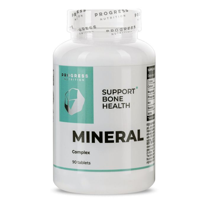 Progress Nutrition Mineral Complex 90 таблеток - комплекс мінералів для кісток, м’язів та енергії