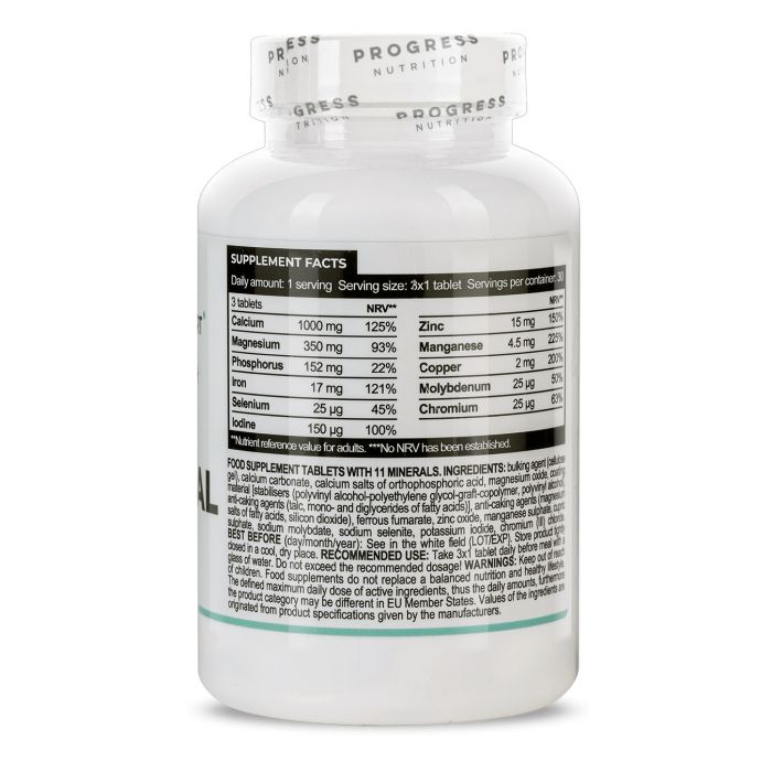 Progress Nutrition Mineral Complex 90 таблеток - комплекс мінералів для кісток, м’язів та енергії