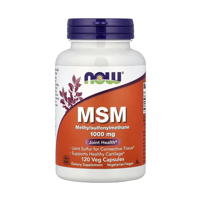 NOW Foods MSM 1000 mg 120 капсул - метилсульфонілметан для суглобів