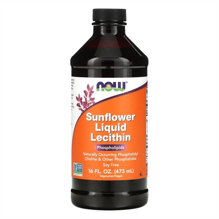 NOW Foods Sunflower Liquid Lecithin 473 ml подсолнечный лецитин в жидкой форме