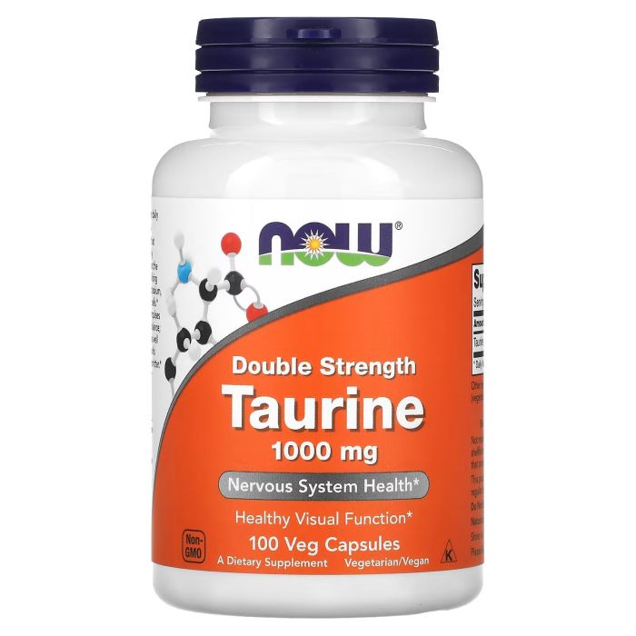 NOW Foods Taurine 1000 mg 100 vcaps, таурин