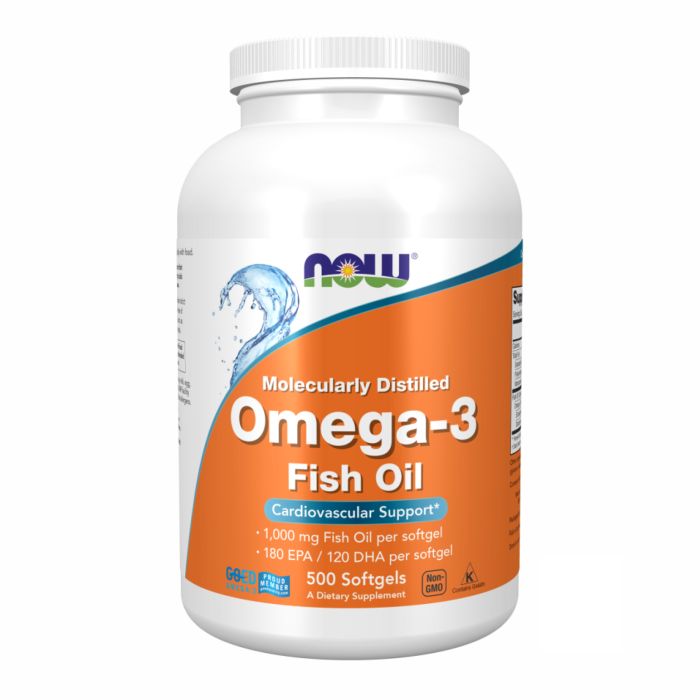 NOW Foods Omega 3 1000mg 500 Softgels омега 3 рыбий жир