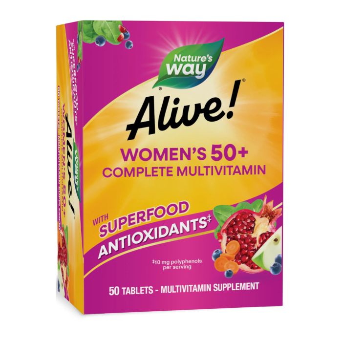 Natures Way Alive! Women's 50+ Complete Multivitamin 50 таблеток - мультивітаміни для жінок 50+