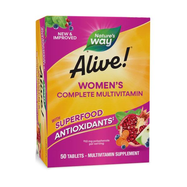 Natures Way Alive! Womens Complete Multivitamin 50 таблеток - мультивітаміни для жінок