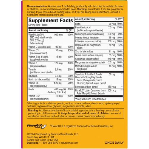 Natures Way Alive! Womens Complete Multivitamin 50 таблеток - мультивітаміни для жінок