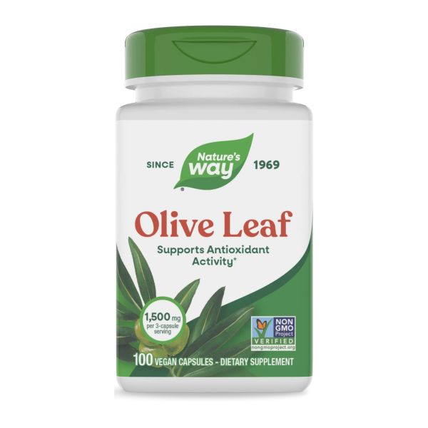 Nature’s Way Olive Leaf 100 капсул - екстракт листя оливи для імунітету