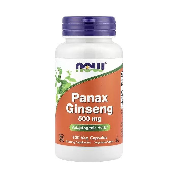 NOW Foods Panax Ginseng 500 mg 100 капсул - корінь азійського женьшеню