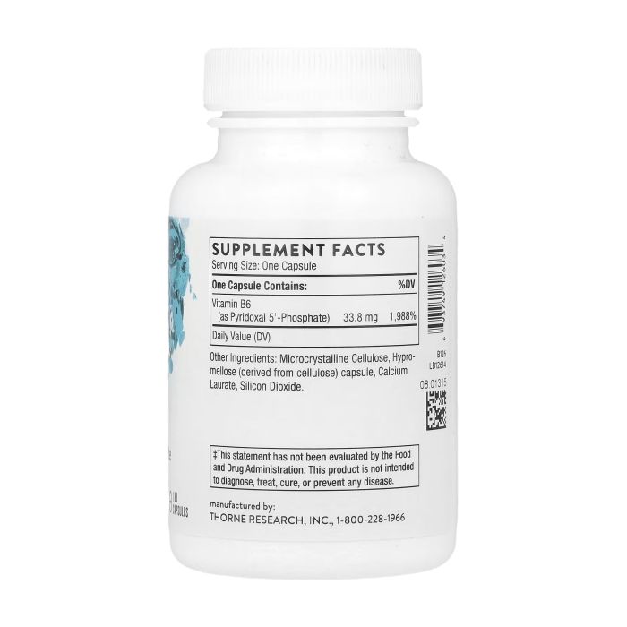 Thorne Pyridoxal 5-Phosphate 180 капсул — вітамін B6 у коферментній формі