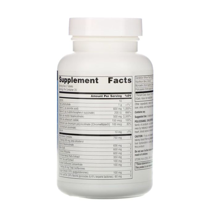 Source Naturals Policosanol Cholesterol Complex 60 таблеток  - поддержка уровня холестерина