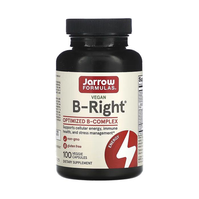 Jarrow Formulas B-Right 100 вег. капсул - B-комплекс з активними формами