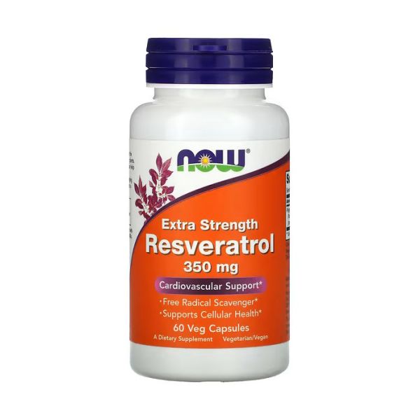 NOW Foods Resveratrol 350 mg 60 капсул - транс-ресвератрол