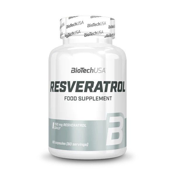 BioTech USA Resveratrol 60 капсул - транс-ресвератрол 150 мг, рослинний поліфенол