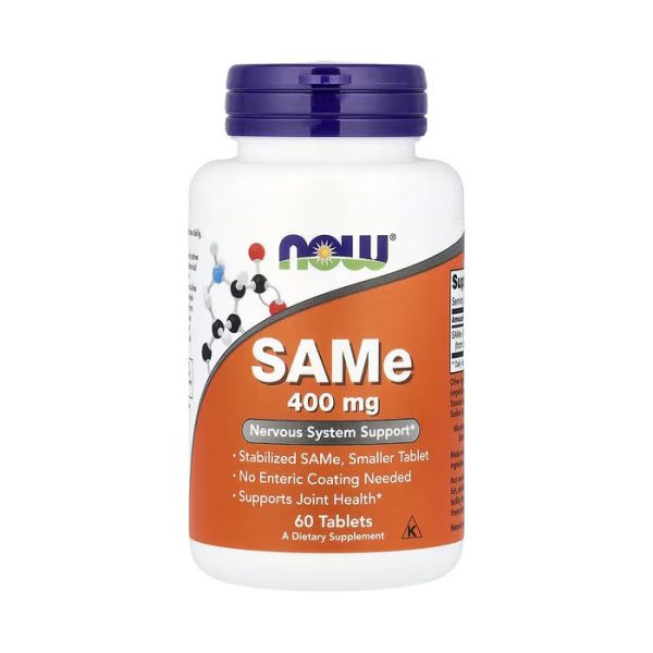 NOW Foods SAMe 400 mg 60 таблеток - S-аденозил-L-метіонін