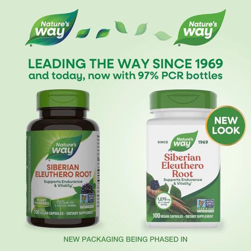 Natures Way Siberian Eleuthero Root 100 капсул - корінь елеутерококу для енергії
