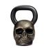 Гиря дизайнерская Skull бронзовая
