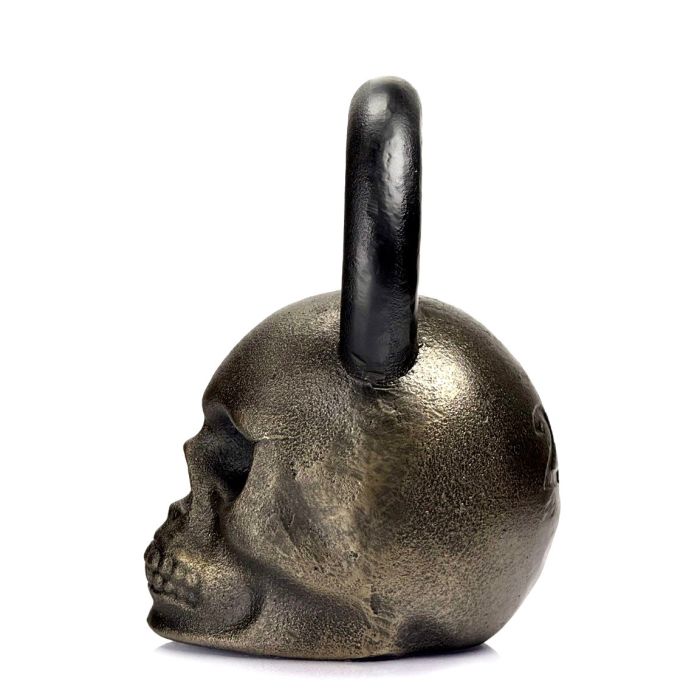 Гиря дизайнерська Skull бронзова