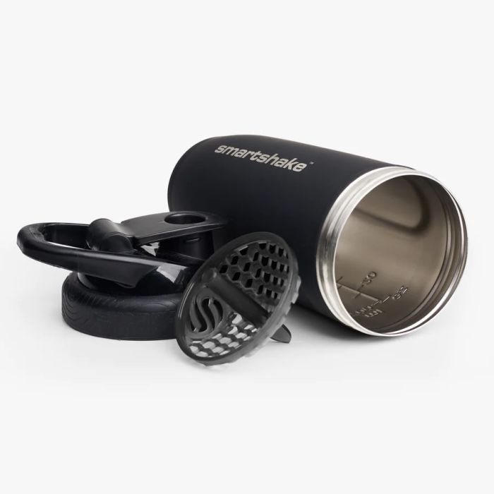 Шейкер Smartshake Reforce Stainless Steel 900 мл. (черный)