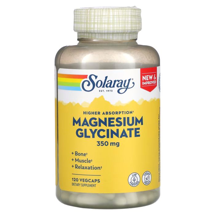 Solaray Magnesium Glycinate 350 mg - 120 vcaps магний глицинат