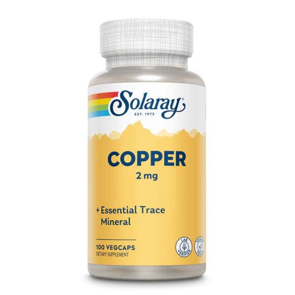 Solaray Copper 2 mg 100 капсул - медь в форме бисглицината