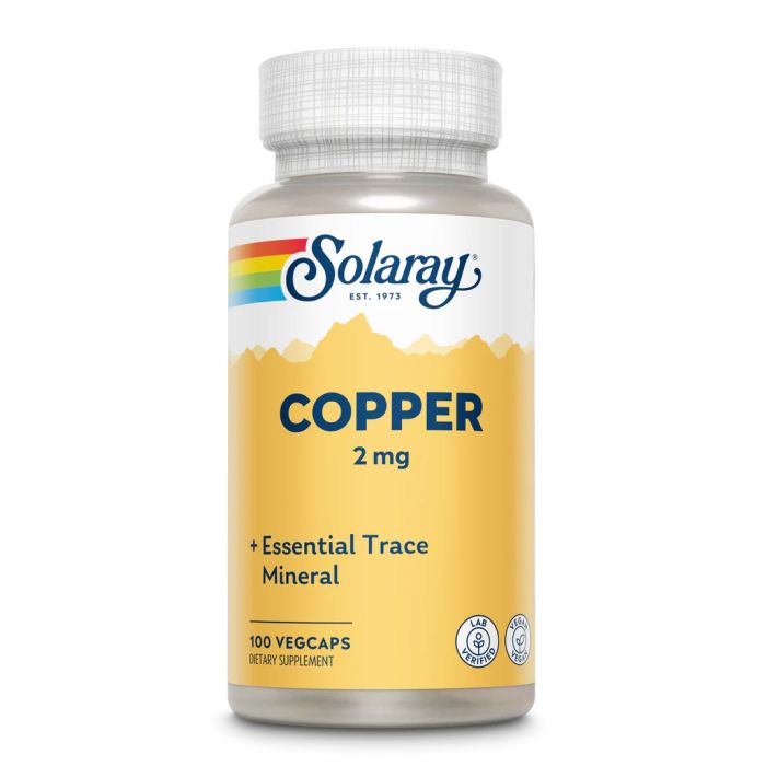 Solaray Copper 2 mg 100 капсул - медь в форме бисглицината