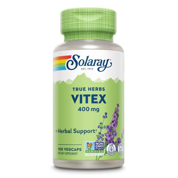 Solaray Vitex 400 mg 100 капсул - экстракт витекса (прутняка) для ежедневной поддержки баланса организма