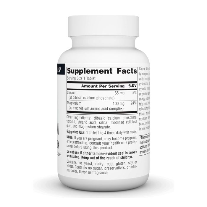 Source Naturals Magnesium Chelate Complex 100 mg 100 tabs магний хелат комплекс