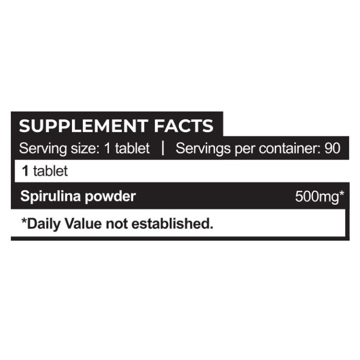 Progress Nutrition Spirulina 500 mg 90 таблеток - спирулина для энергии