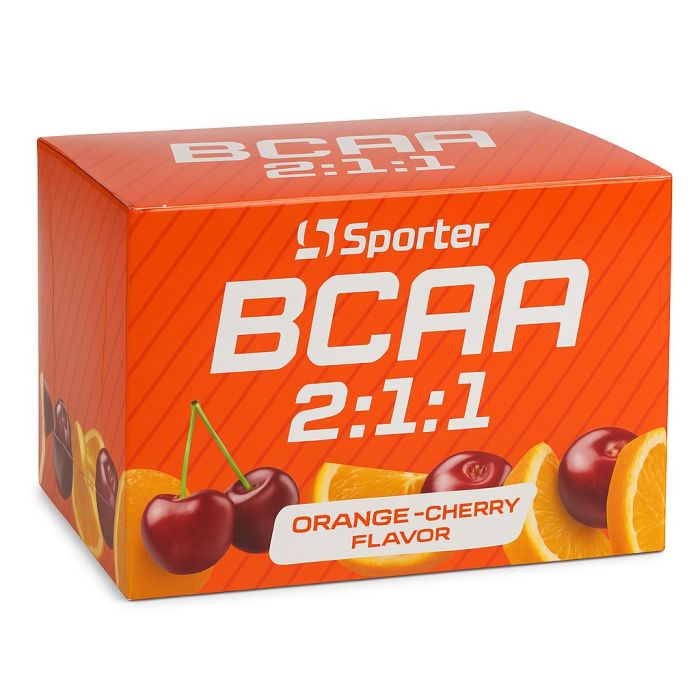 Sporter BCAA 2-1-1 shot 12x100 ml (апельсин-вишня, срок до 09.05.25)