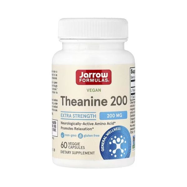 Jarrow Formulas Theanine 200 мг Extra Strength 60 капсул — L-теанін амінокислота