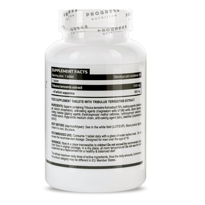 Progress Nutrition TEST 1500 mg Tribulus 90 таблеток - трибулус для энергии и выносливости