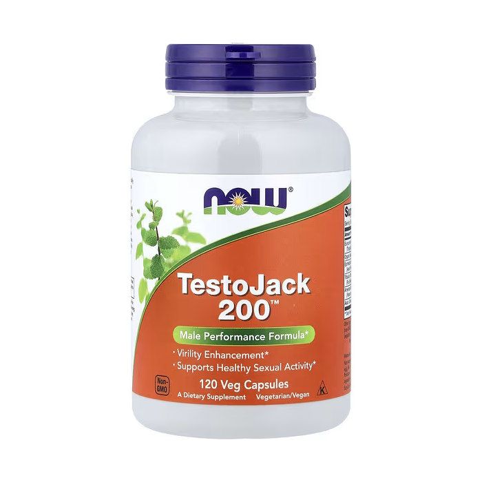 NOW Foods TestoJack 200 mg 120 капсул - бустер тестостерона с тонгкат али