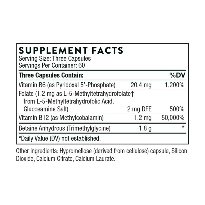 Thorne Research Methyl-Guard 180 caps метилтетрагидрофолат