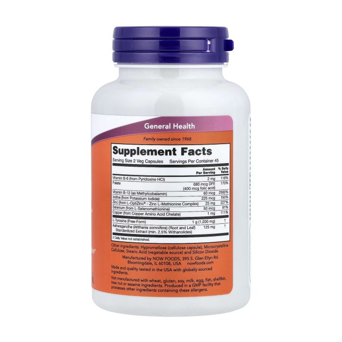 NOW Foods Thyroid Energy 90 капсул - комплекс для щитовидної залози